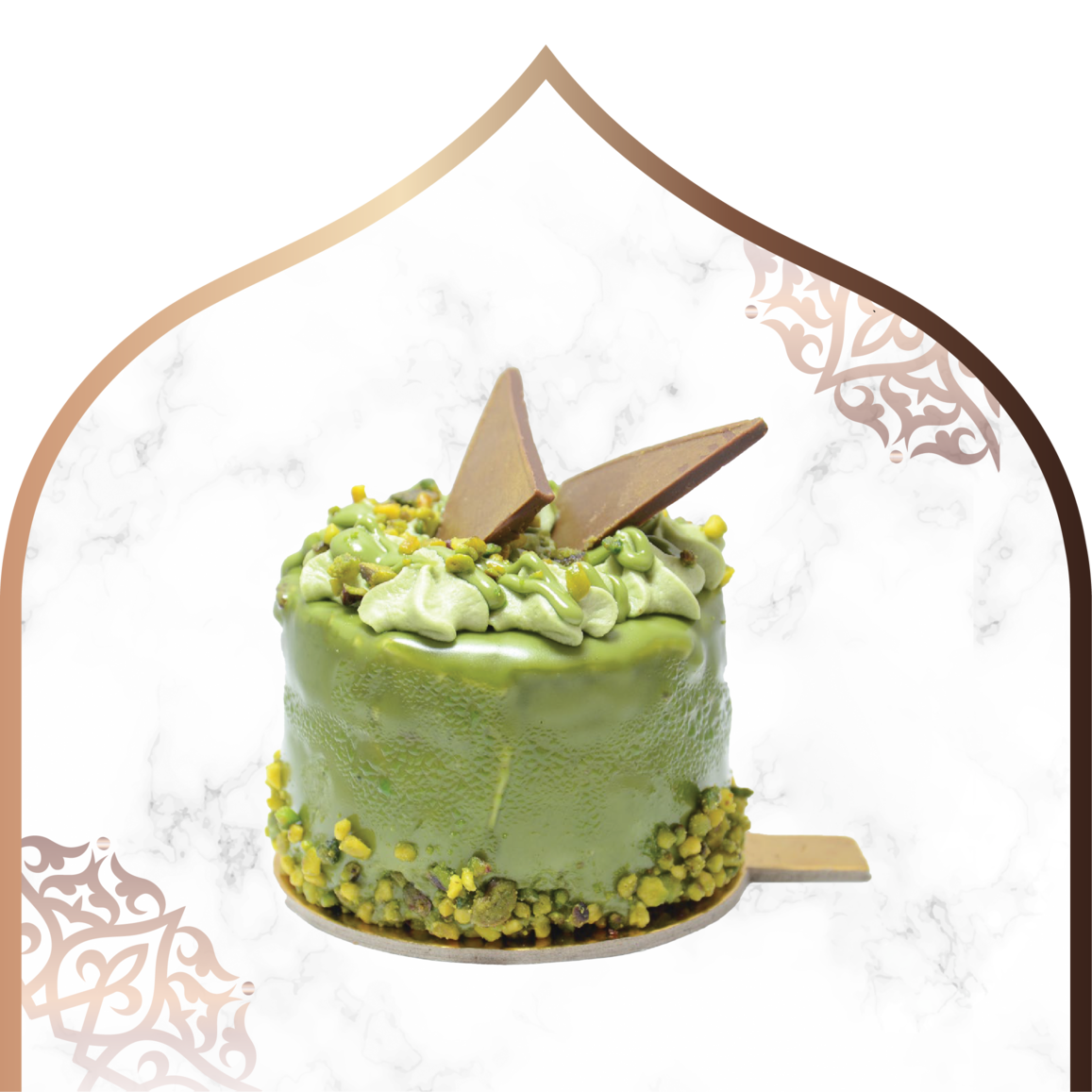 Pistachio cream Cake - 1 serving