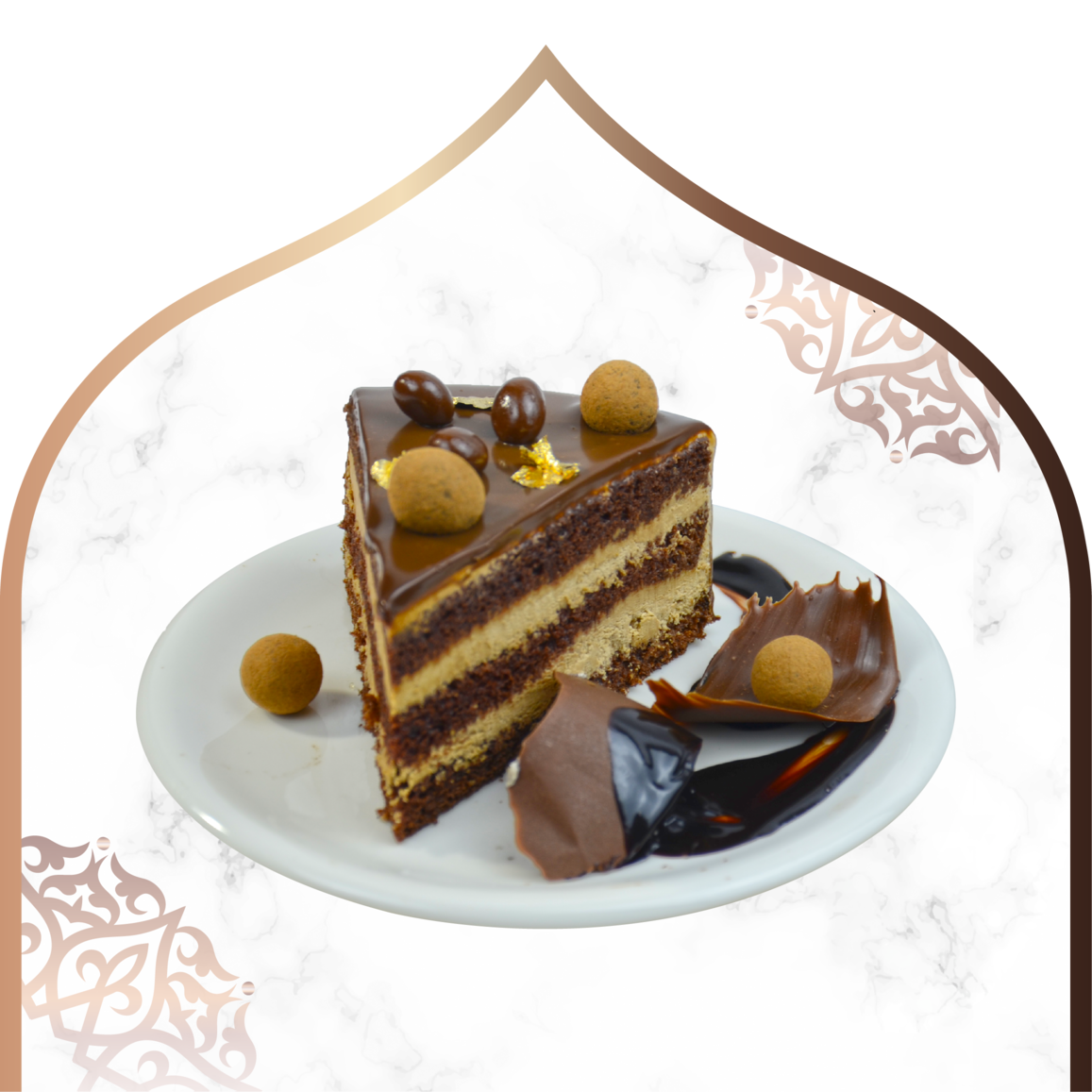 Choc Rizo Cake Piece - 1 serving